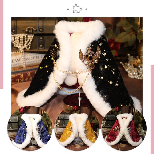 单件包邮现货王子加冕披风原创棉花娃娃玩具娃衣20cm40厘米娃衣