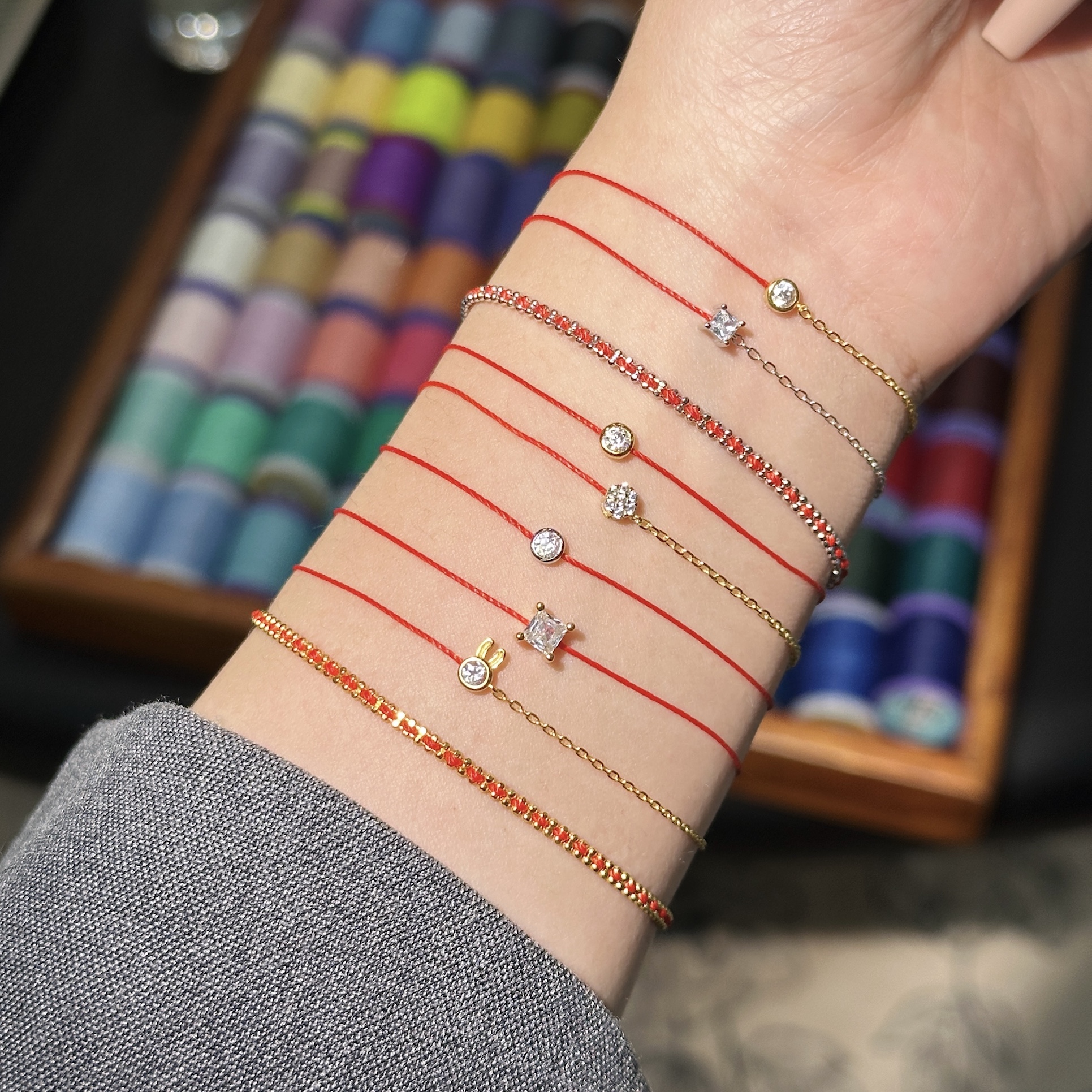 法国十分圆钻好运Pure系列小红绳