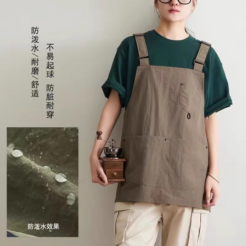 薄款防水烘焙餐饮围裙