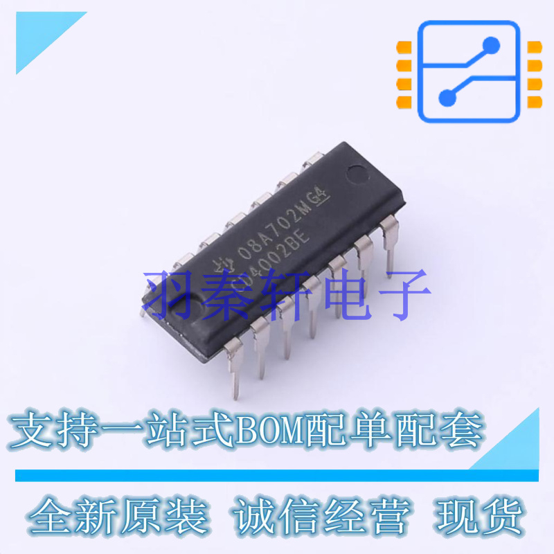 逻辑门 CD4002BE PDIP-14 TI 全新原装进口