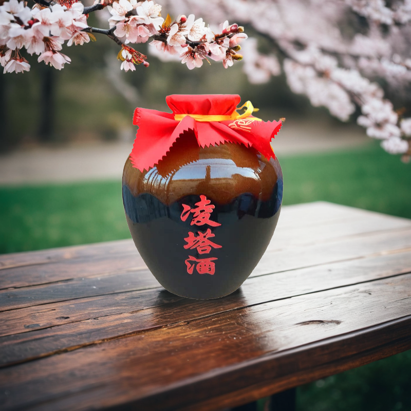 凌塔窖藏订制5斤名仕封坛酒带收藏证书十年52度优级清香型白酒