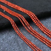 4mm红石小方糖散珠四方形切角串珠手链项链 天然2 diy饰品配件