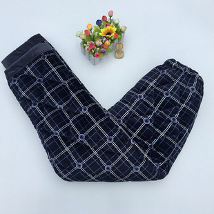 冬季爷爷加绒加厚棉裤外穿爸爸珊瑚绒夹棉睡裤男老人北方御寒长裤