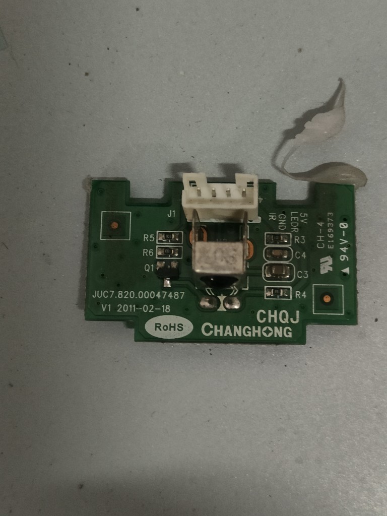长虹LED37760X LED32770遥控接收板 JUC7.820.00047487 V1测好