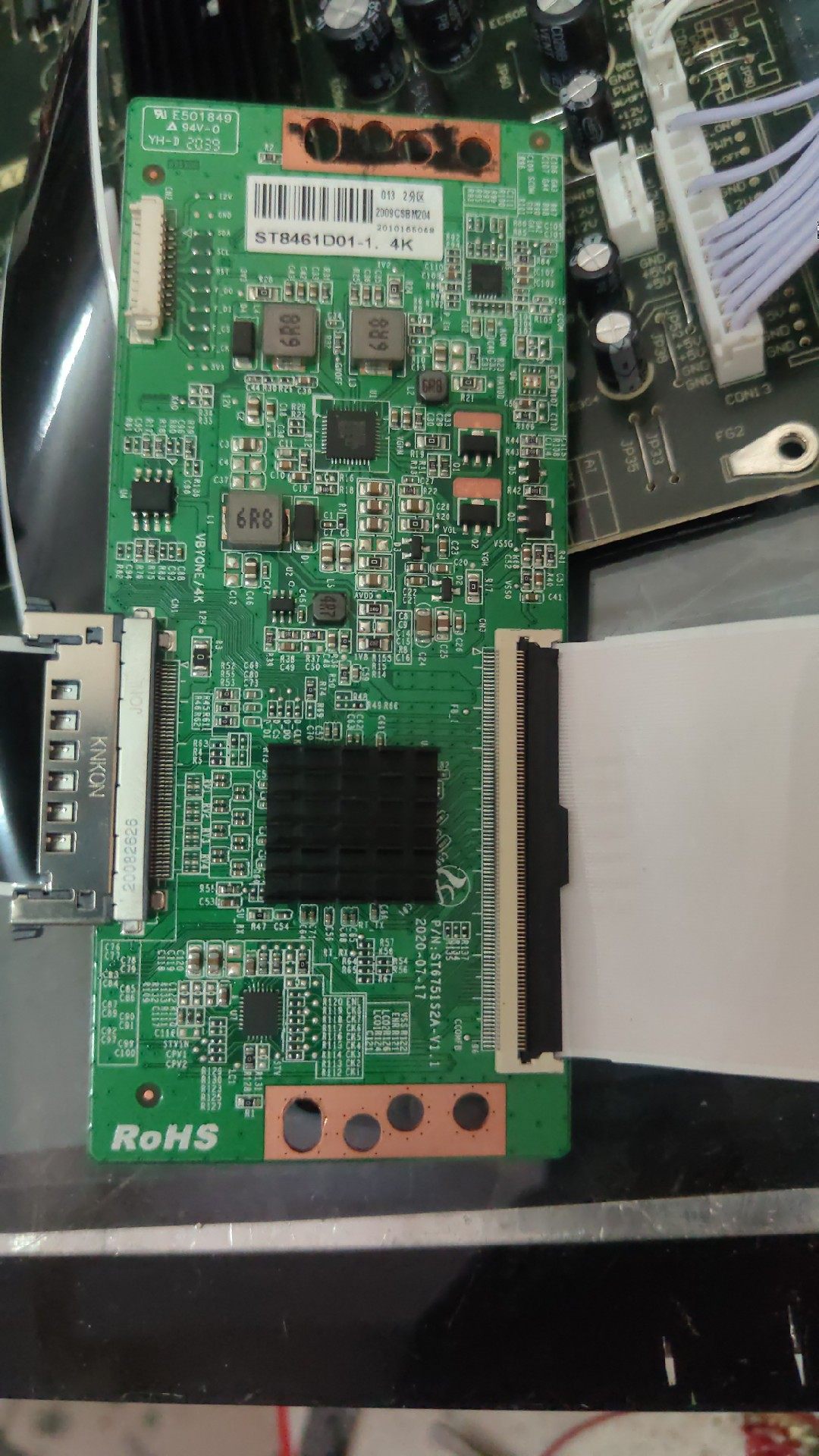 升级版 ST6751S2A-V1.1 配屏ST8461D01-1 .4K双分区 测试OK