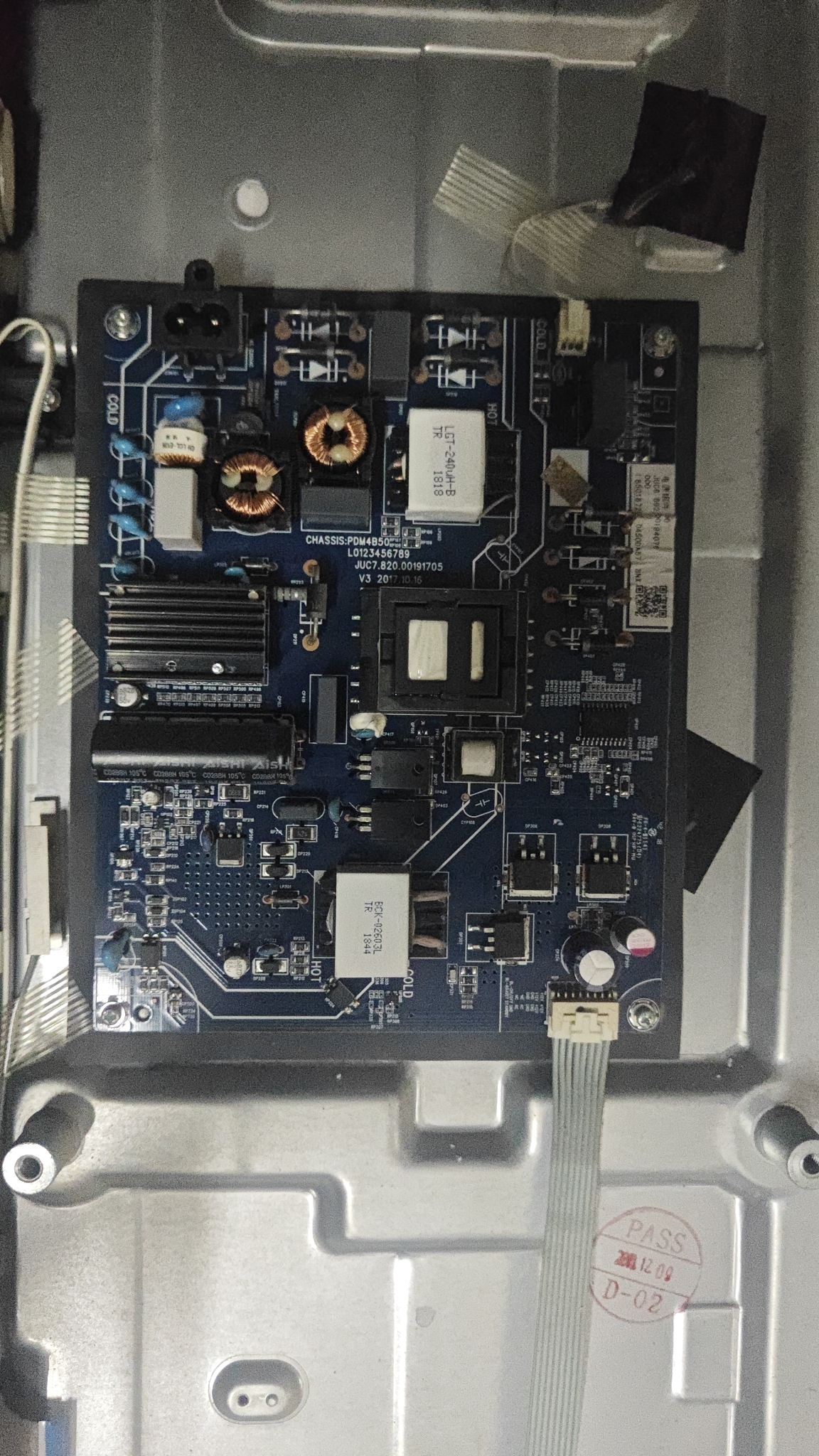 原装长虹55U1 55T3  55A3/5U电源板JUC7.820.00191705 PDM4B50