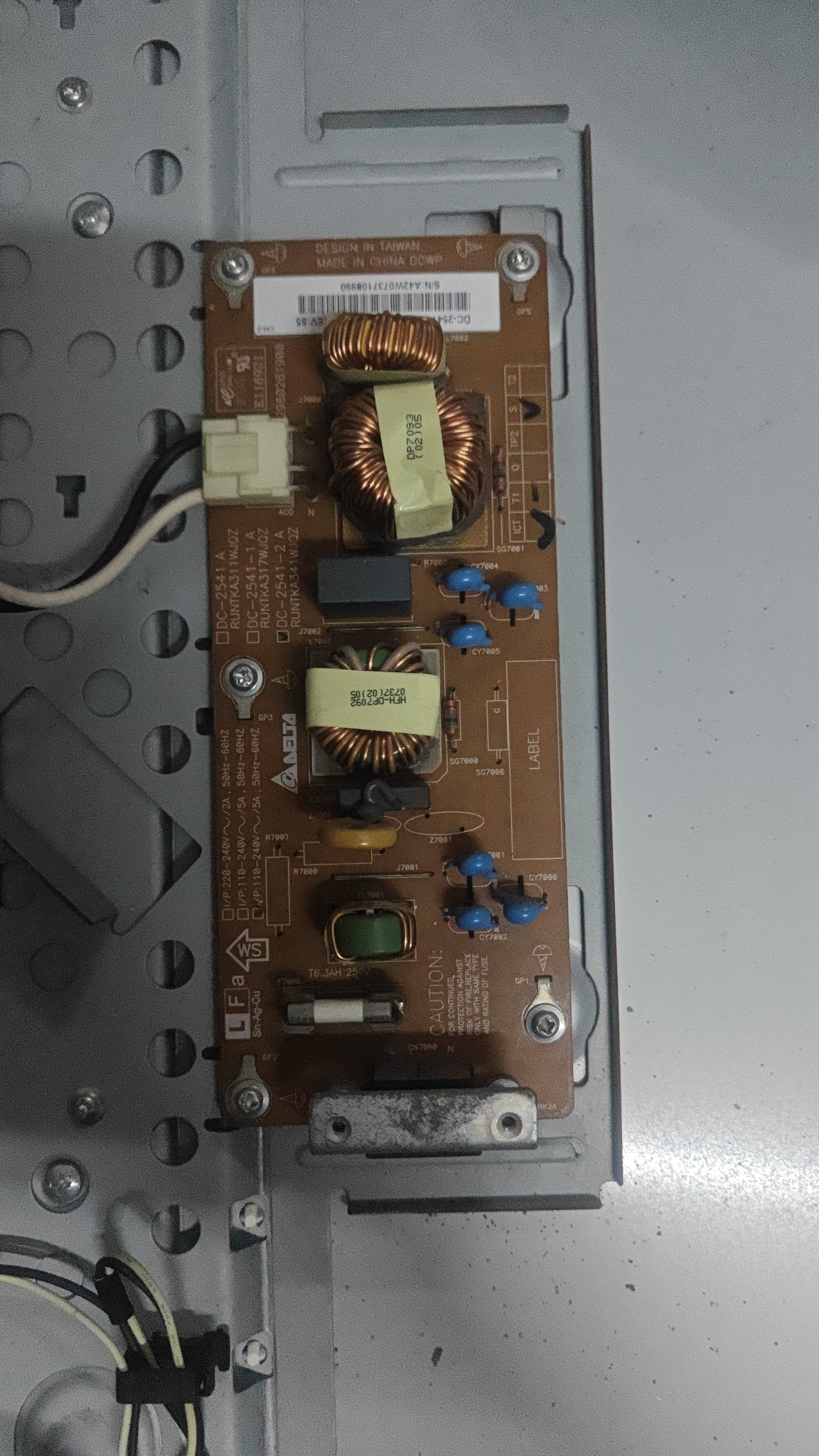 夏普LCD-46GX3 LCD-52GX3副电源板DC-2541-2A RUNTKA341WJQZ原装