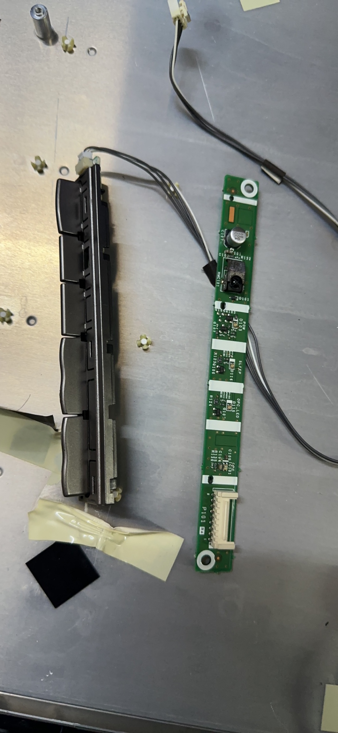 夏普LCD-40LX620A接收头板 按键板KF643 KF363