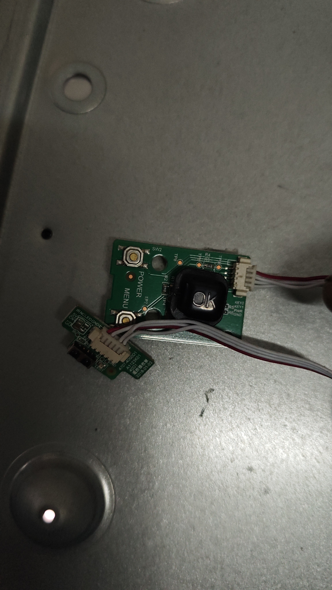 原装PHILIPS 55PUF7194/T3遥控接收板4707-4000D1-A1123K01带线发