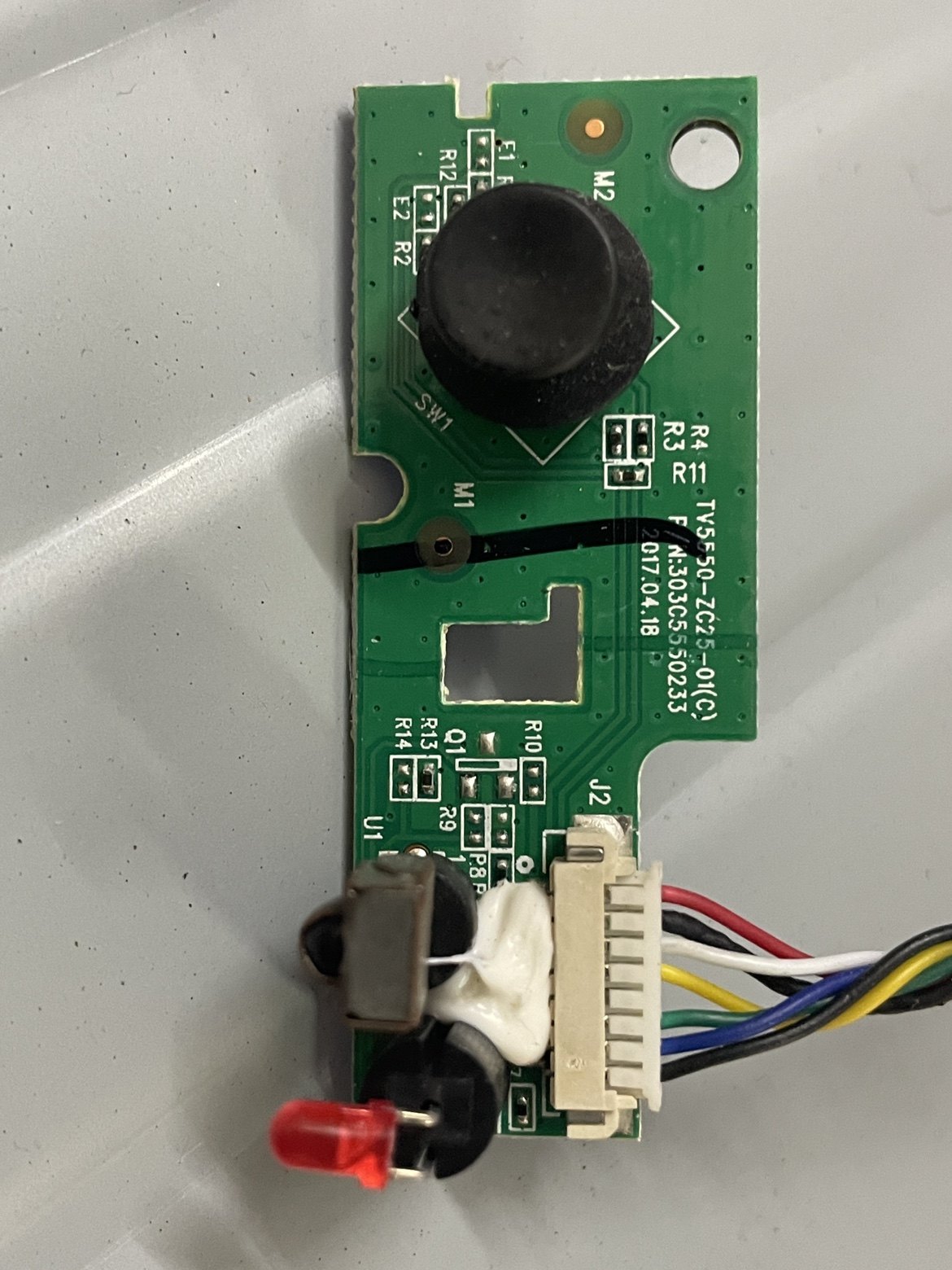 康佳LED55K52/B50U遥控接收板，开关按键板TV5550-ZC25-01(C)