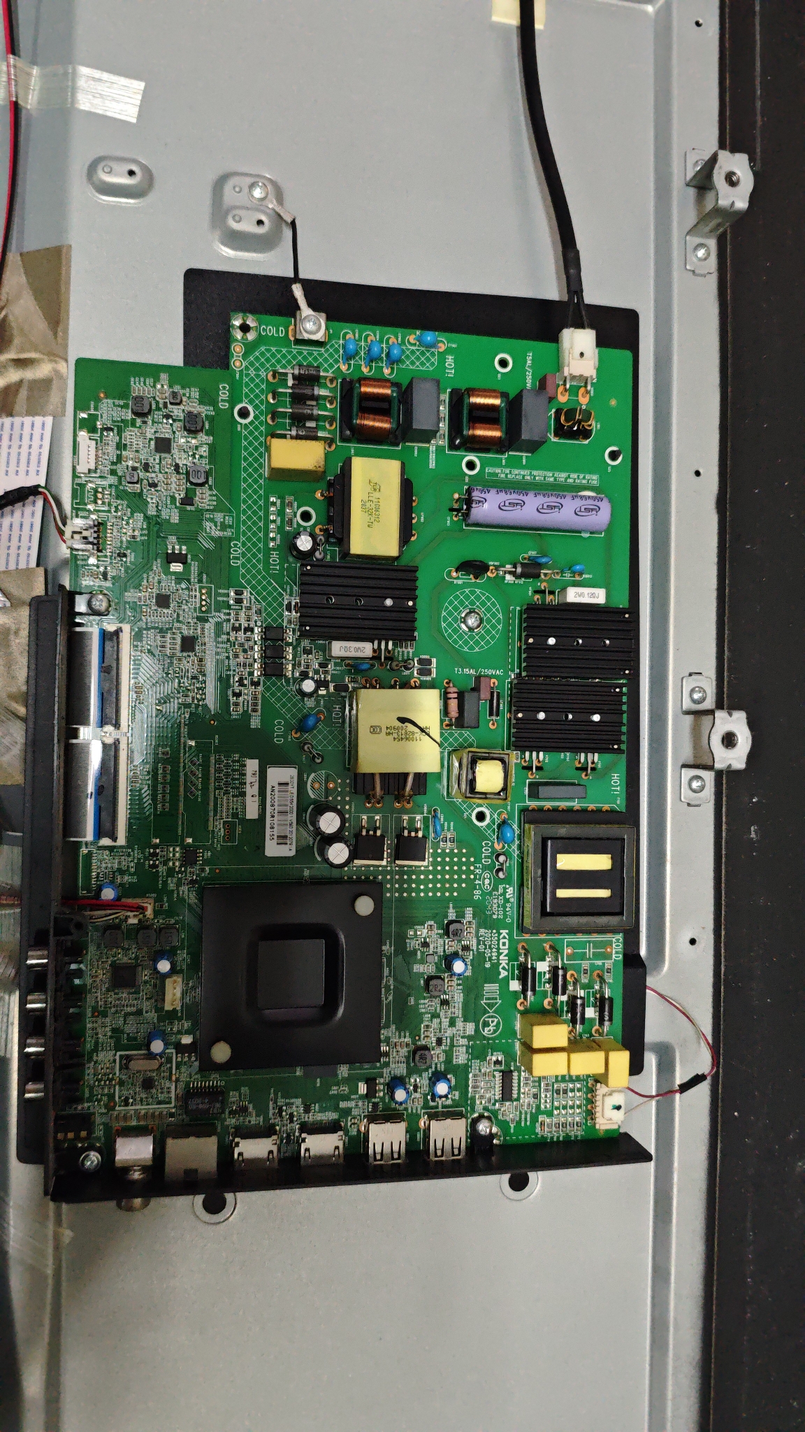 康佳LED55K2000主板35024941屏2800YT HV550QUB-F12