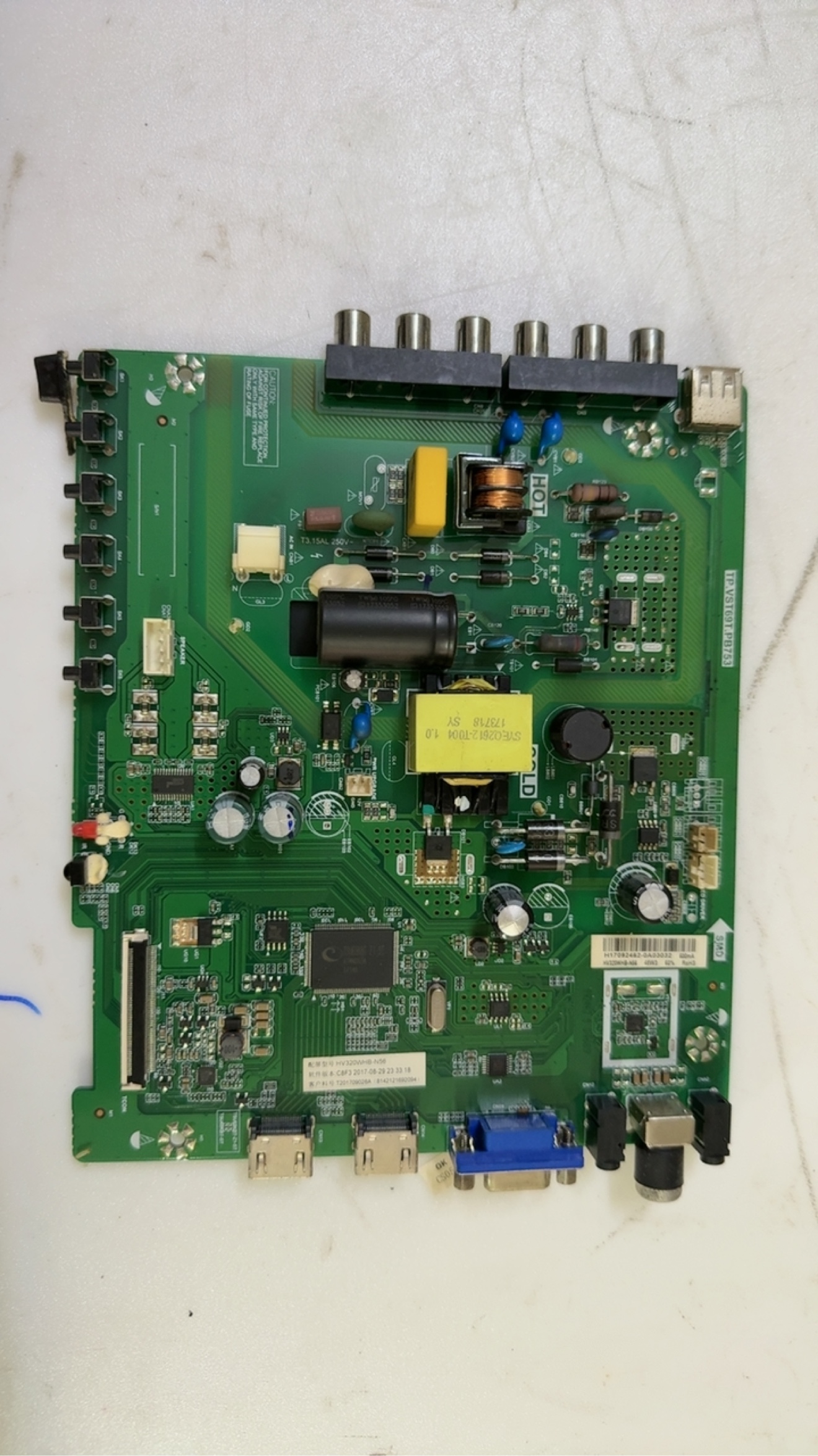 原装欧宝丽LED32H8 32T8 主板TP.VST69T.PB753屏CN32XB720（N56）