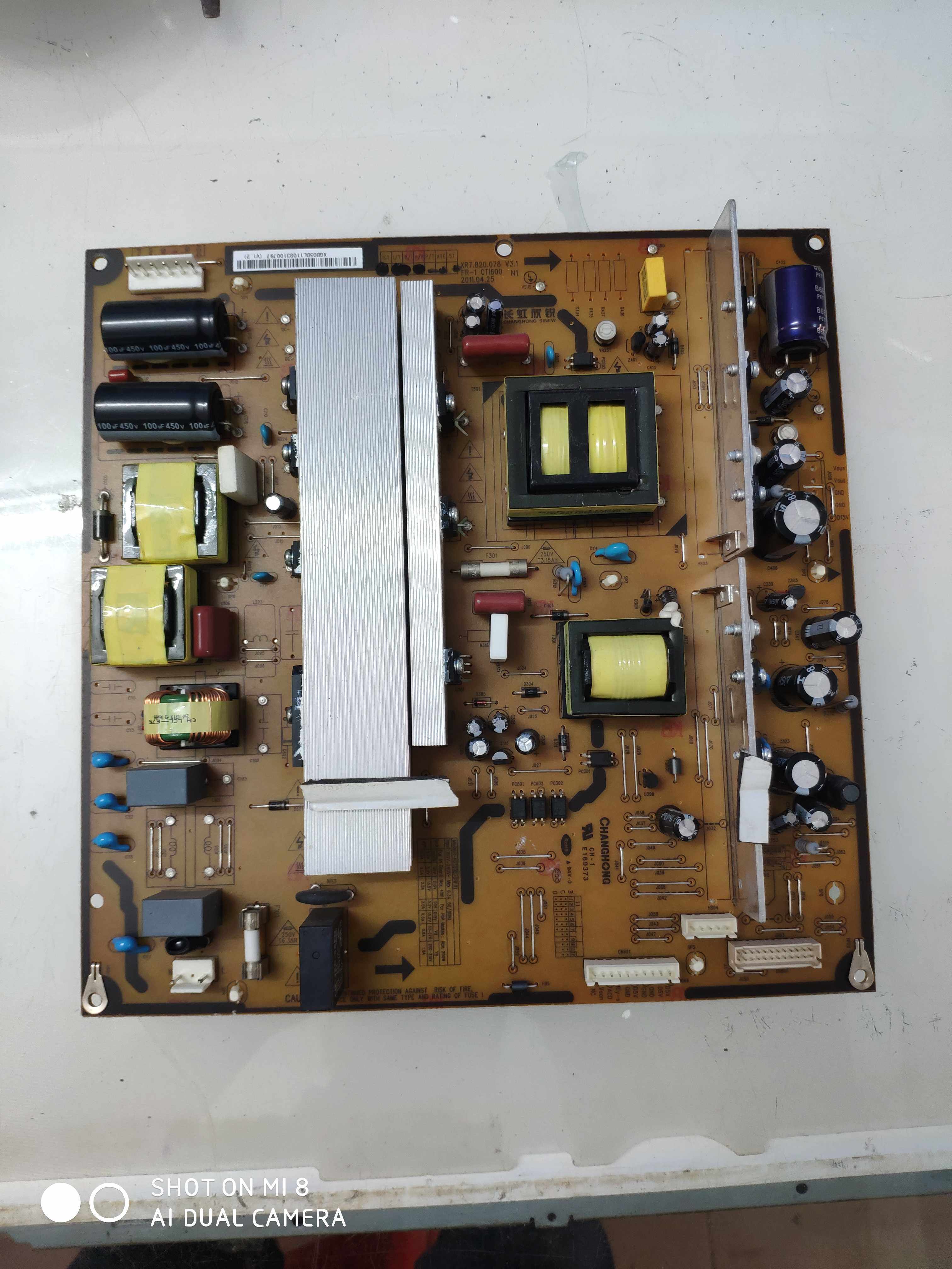 长虹PT42638NHDX/3DTV42738X电源板XR7.820.078  R-HS300B-5HF01 - 实物图