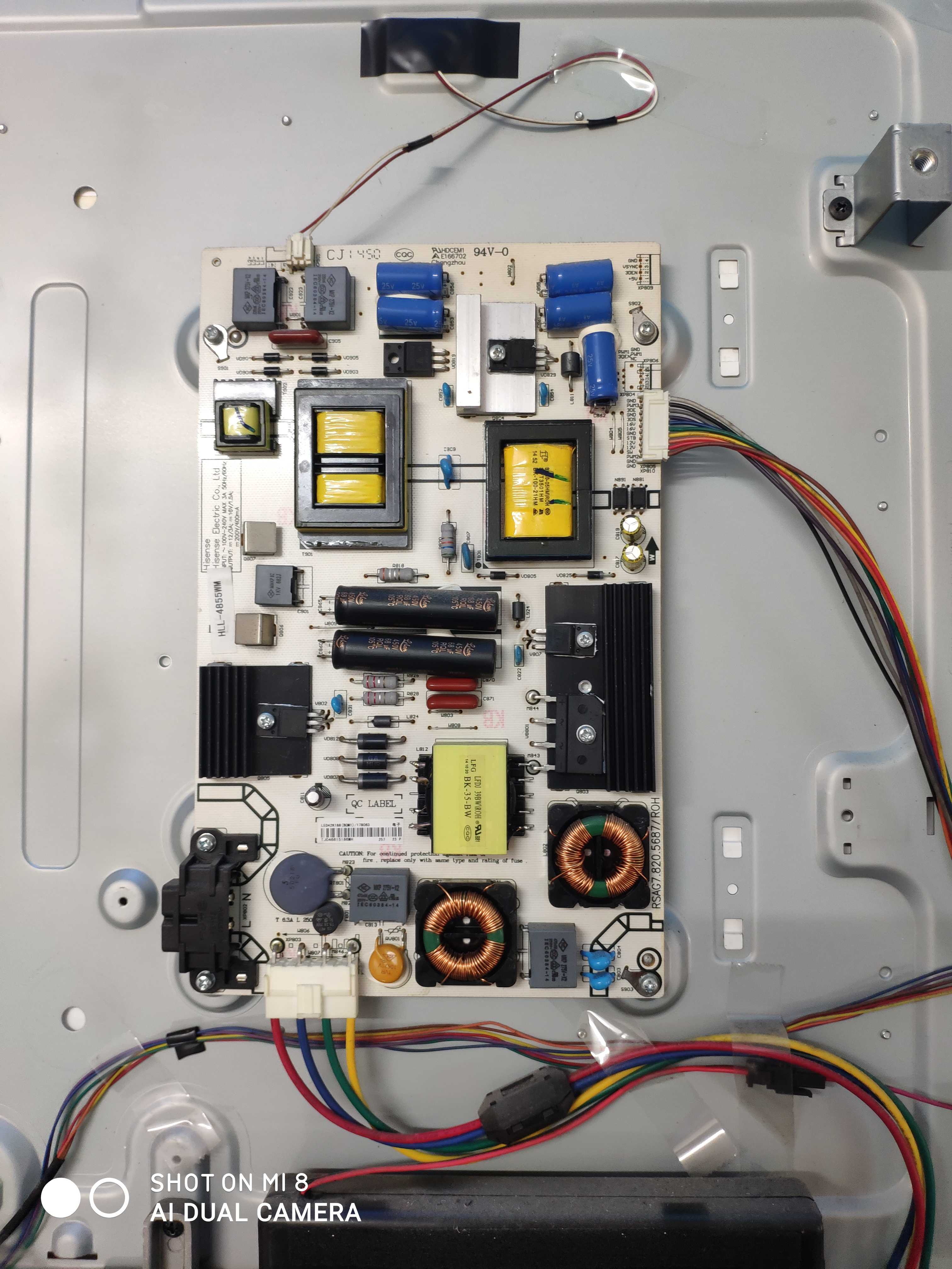 原装海信LED42K220 /K188 电源板RSAG7.820.5687/ROH背光2针测好