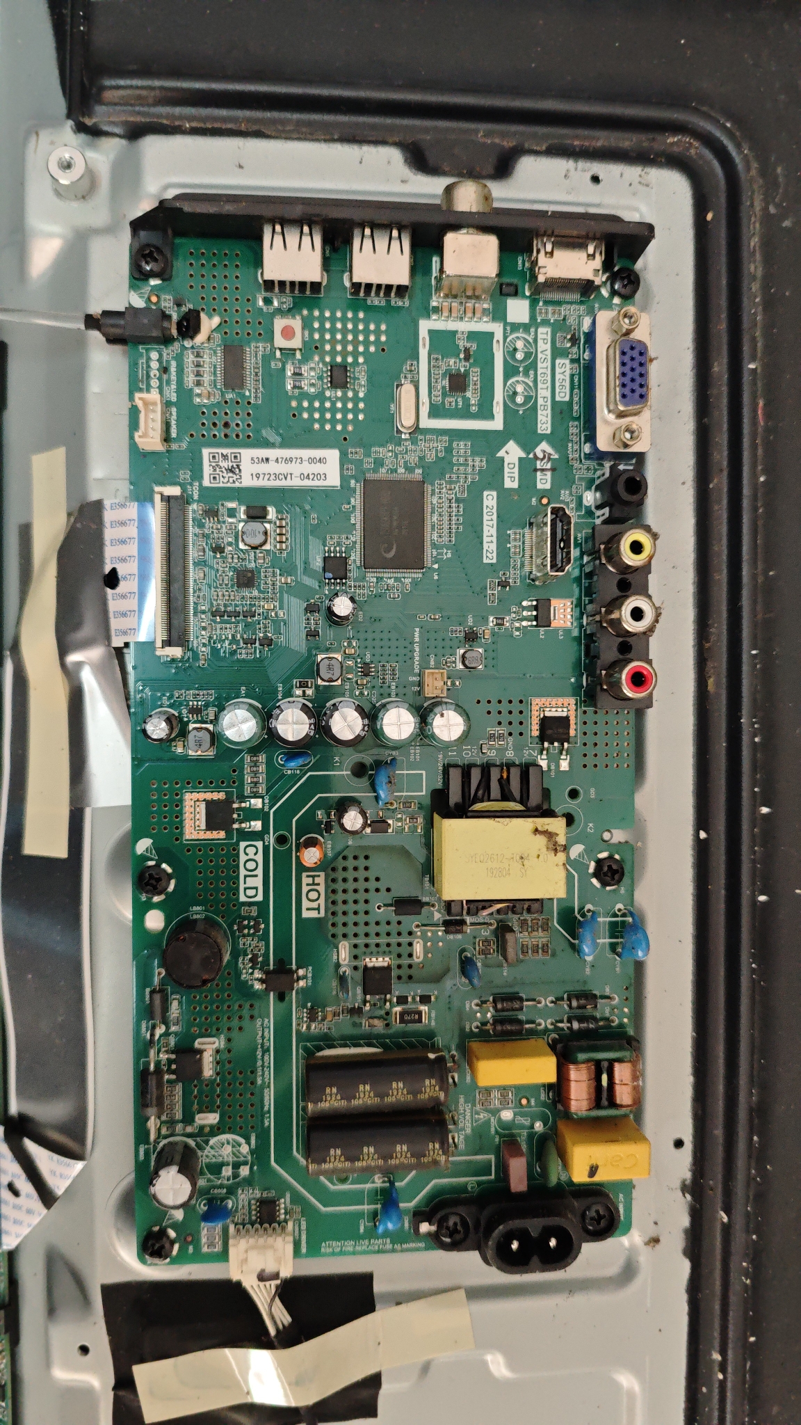 创维32E381S 32E361S主板TP.VST69T.PB733屏RDL320HY BG0 京N86