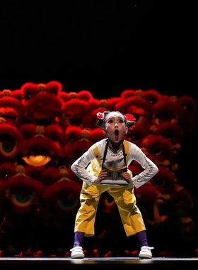 第十二届小荷风采奇狮妙想舞蹈服装狮子头道具六一少儿醒狮演出服