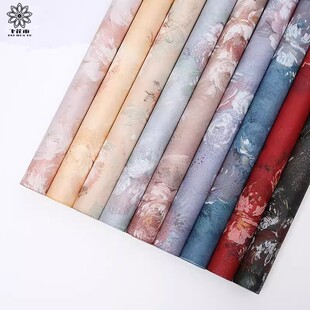 情人节梦境花园风华纸防水鲜花包装纸牡丹花油画纸花束diy材料