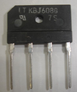 （文达电子）KBJ608 KBJ606 KBJ605整流桥 6A 800V 扁桥 桥堆