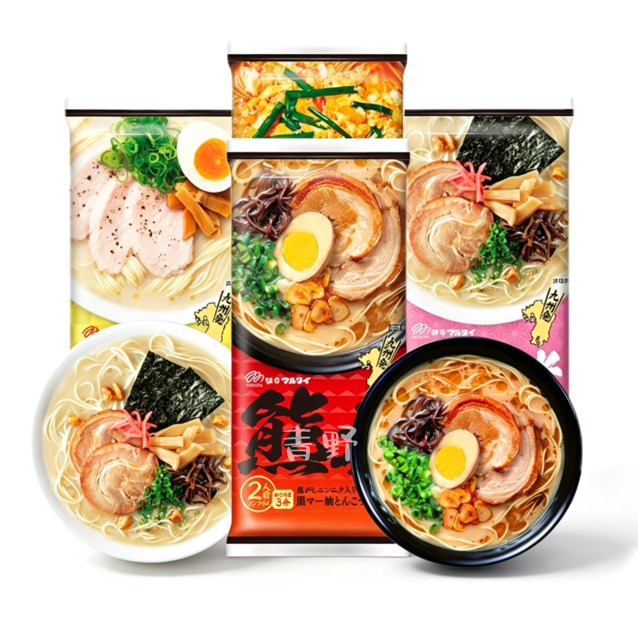 日本直邮Marutai豚骨拉面泡面蒜油盐味高汤日式待煮速食面棒拉面