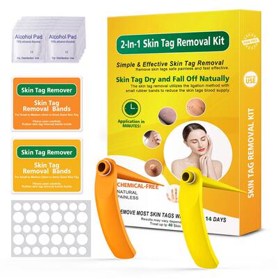 大小号橙色Skin Tag Removal Kit TagBand 祛肉痣皮赘器肉疣工具