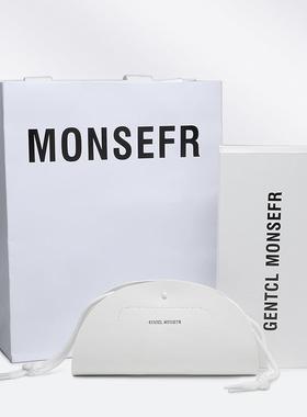 眼镜盒高颜值高级感抗压包装盒白色皮质软包拉绳收纳盒套装GM镜盒