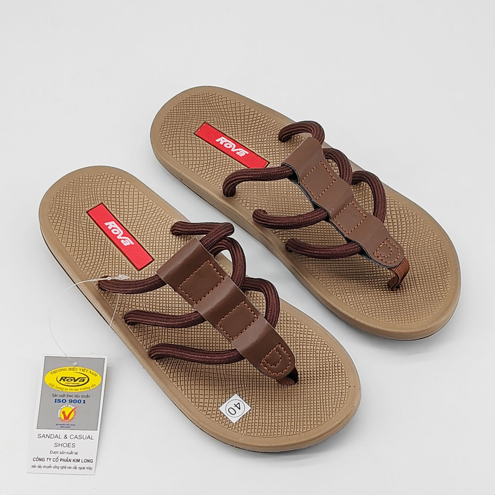 越南男士人字拖 经典夏季防滑涉水凉拖 夹脚防滑耐用布带橡胶拖鞋