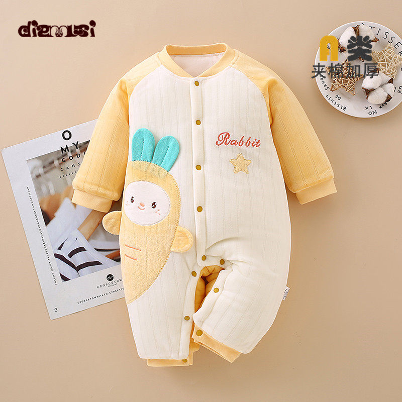 婴儿棉衣服冬装连体衣宝宝加厚棉袄秋冬季新生儿哈衣保暖加绒棉服,童装/婴儿装/亲子装,连身衣/爬服/哈衣,淘宝优惠券,粉丝福利购,淘宝优惠卷