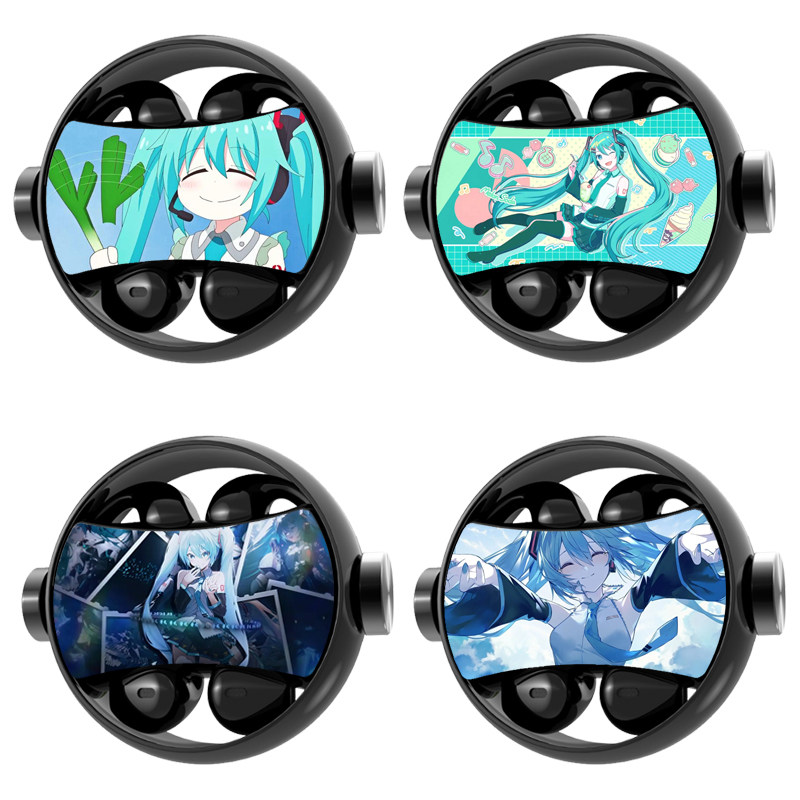 初音未来动漫周边超长续航蓝牙耳机降噪男女运动耳夹入耳式双耳机