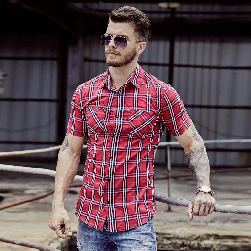 muscle Brother summer new pattern Bodybuilding Short sleeved shirt man run motion Elastic force Thin section ventilation lattice shirtin the Men's clothing, Shirt  category - from Buy2taobao.com to provide professional Taobao agent buy service