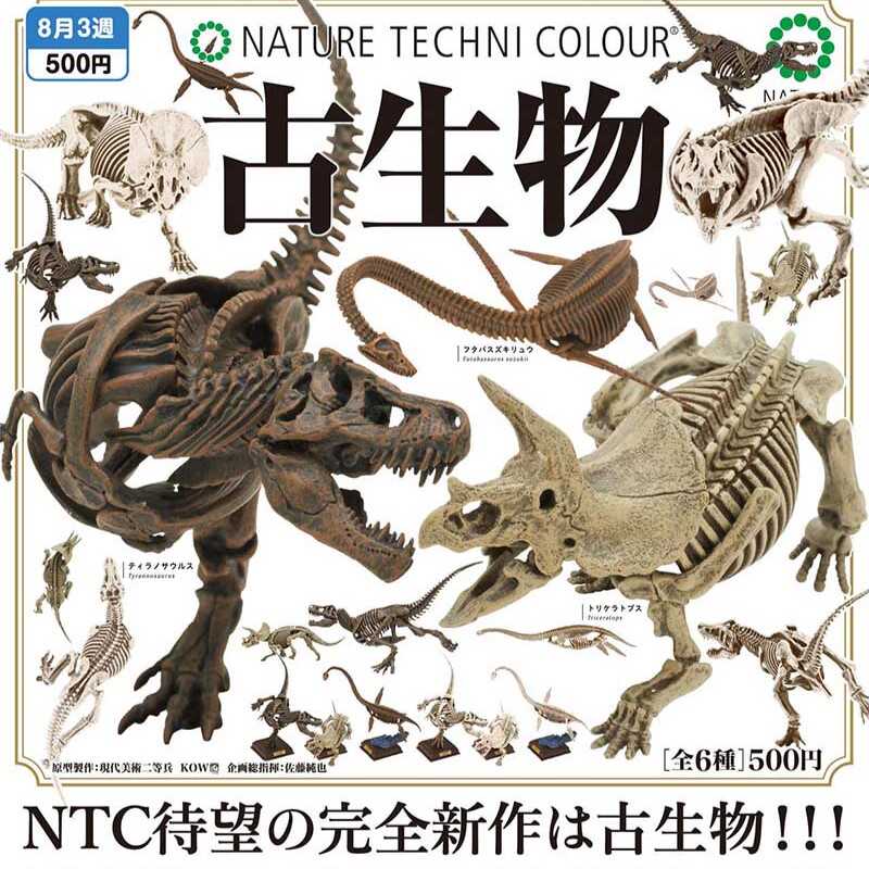 【 goods in stock 】 Fantastic stories KITAN   NTC   ancient extinct life bones   jurassic period dinosaur Fossil   Ornaments   Gashapon