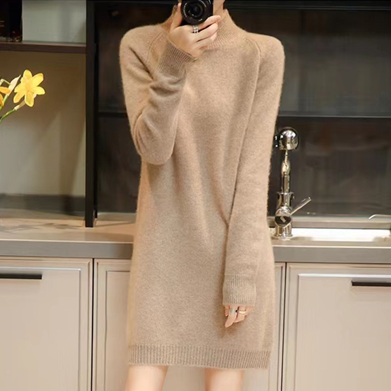 秋冬新品女针织羊毛衫毛衣裙
