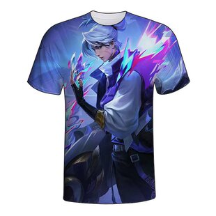 王者荣耀刘备百相守梦游戏衣服男女短袖t恤春夏学生青少年cos上衣