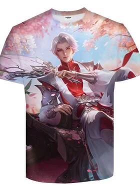 王者荣耀诸葛亮武陵仙君游戏衣服男女装短袖t恤学生青少年cos上衣