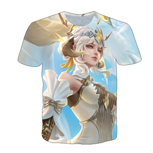 王者荣耀伽罗炽翼辉光衣服男女装短袖t恤春夏季学生青少年cos上衣