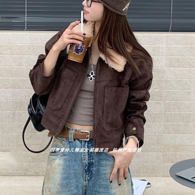 短款羽绒服女冬90白鸭绒翻领外套