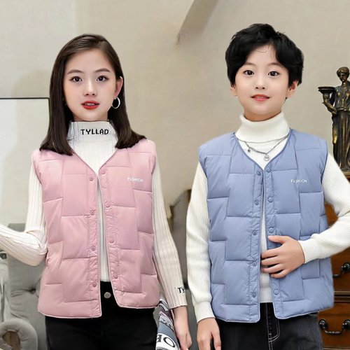 儿童羽绒马甲秋冬轻薄款学生背心