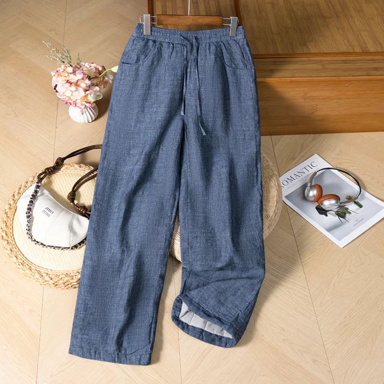 2025汉麻棉裤文艺百搭休闲