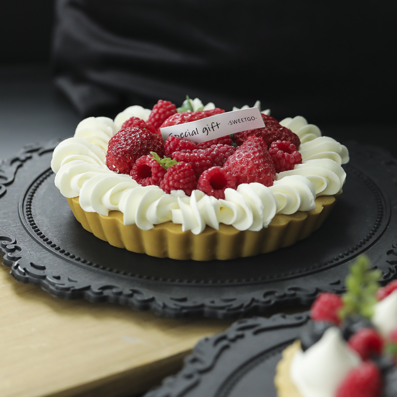 仿真草莓蛋糕模型 假奶油蛋糕摆件 样板间软装甜品台水果垯装饰品