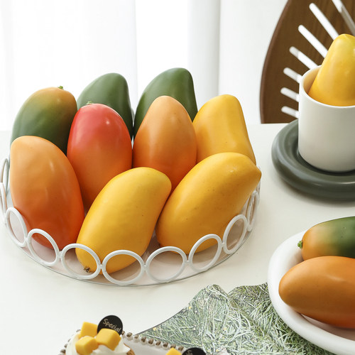 热带水果奶茶店橱窗餐桌装饰道具