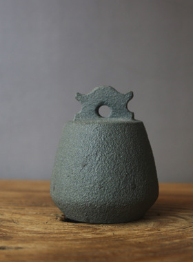 称心如意手工石秤砣中式古典石权石茶宠把件石头秤砣禅意石摆件