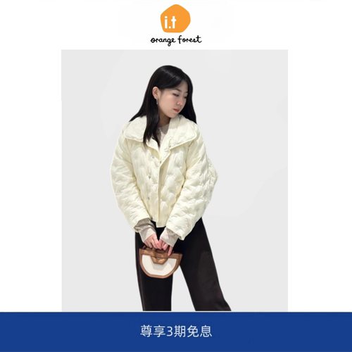 it :orange forest冬季新款羽绒服90绒显瘦短款羽绒外套保暖上衣