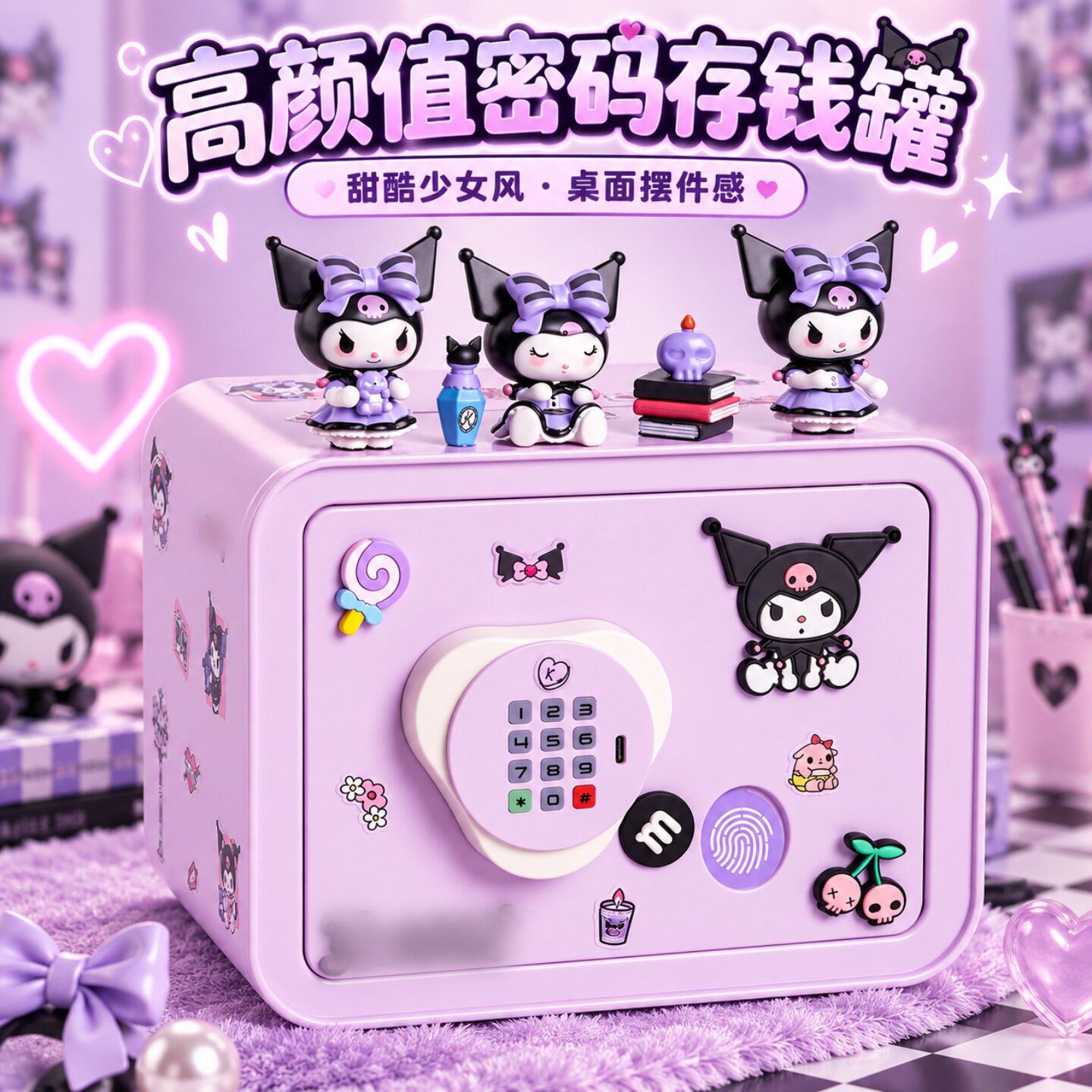 存钱罐2026新款网红送女孩保险箱生日礼物儿童玩具可进可出储蓄罐