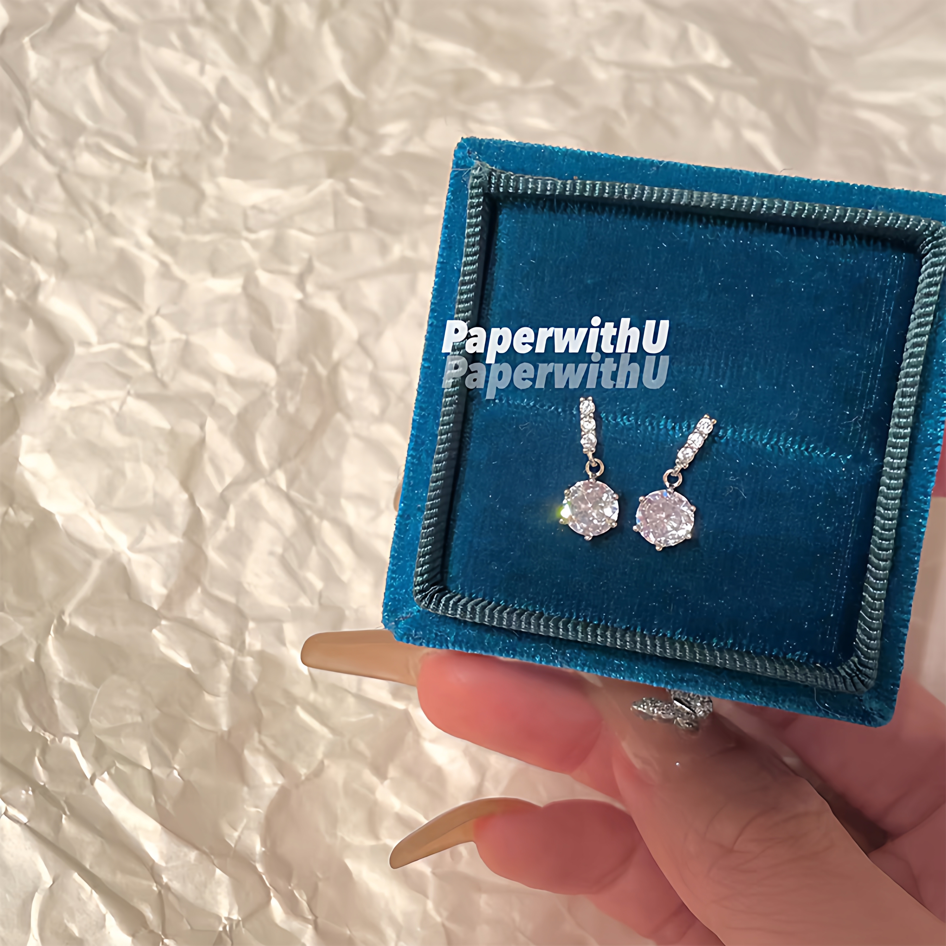 不会过时的巨闪新款耳钉仙女耳环