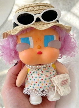 crybaby哭娃娃衣咕噜咕噜服装15cm夏季草帽碎花裙