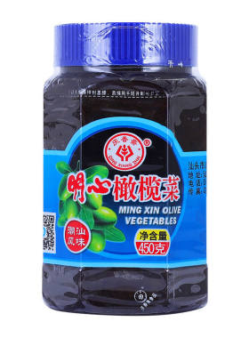 庆香斋明心橄榄菜瓶装潮汕