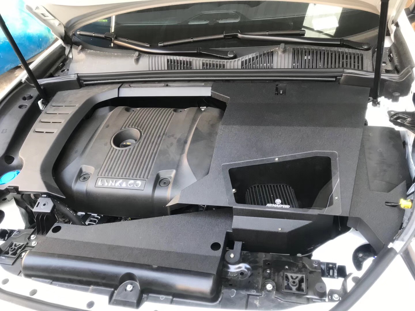 ARMASPEED高流量进气套件干式冬菇头隔热铝合金风箱适用于领克O3