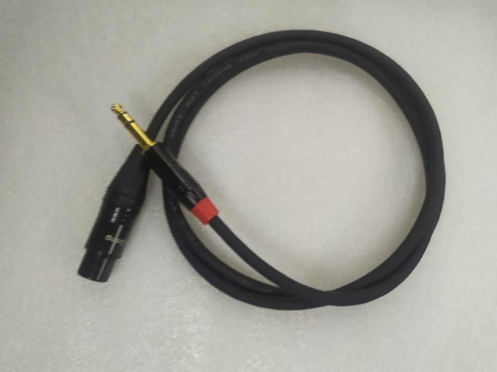 6.5转卡侬公母6.35转卡农公母大三芯TRS平衡音频线XLR卡农信号线