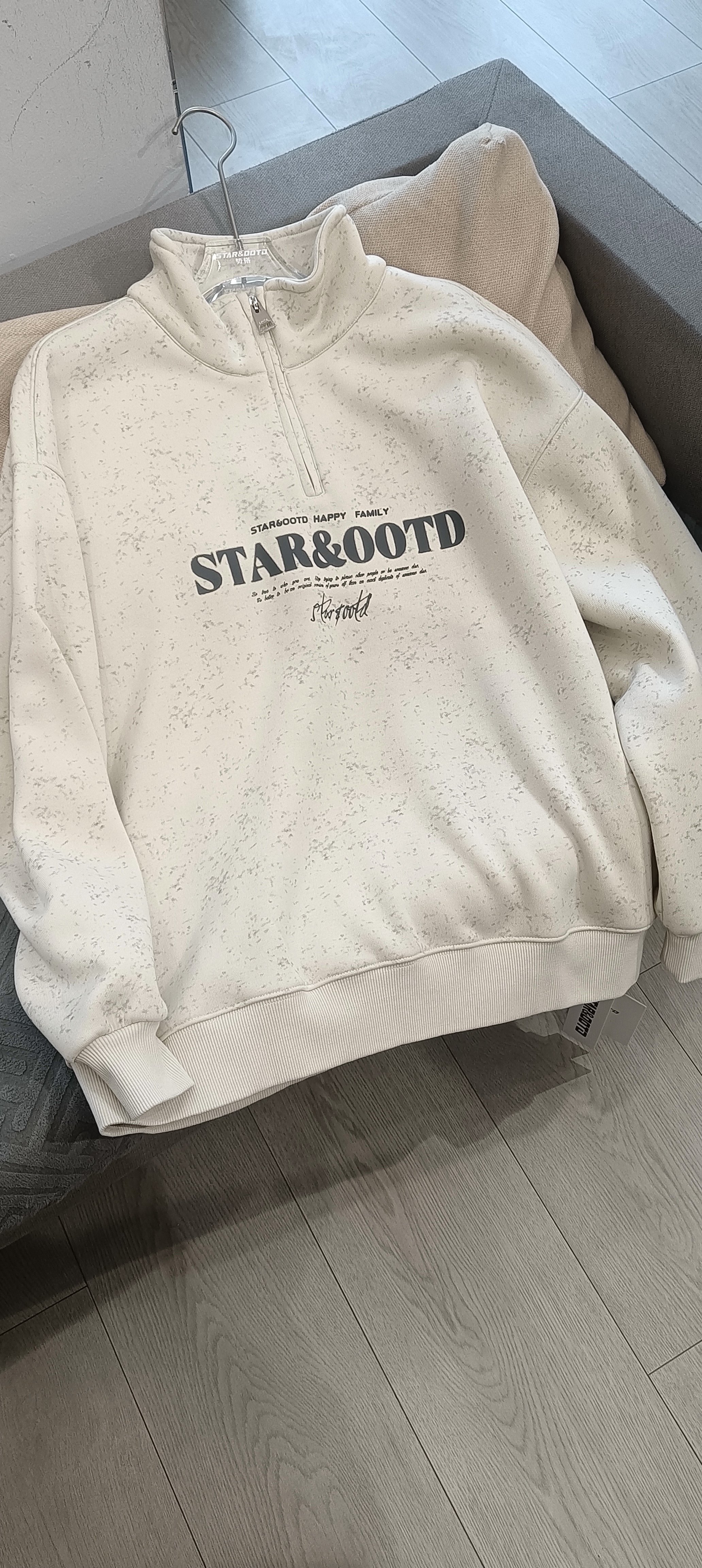 秋冬季立领半拉链卫衣男孩初中学生加绒加厚青少年大童打底衫上衣