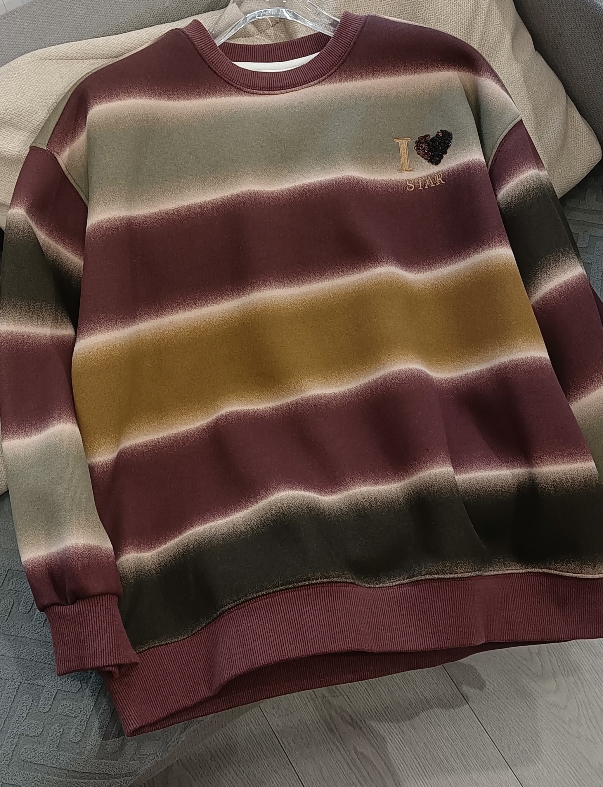 女童加绒卫衣秋冬款2025新款大童儿童一体绒女孩圆领加厚上衣秋装