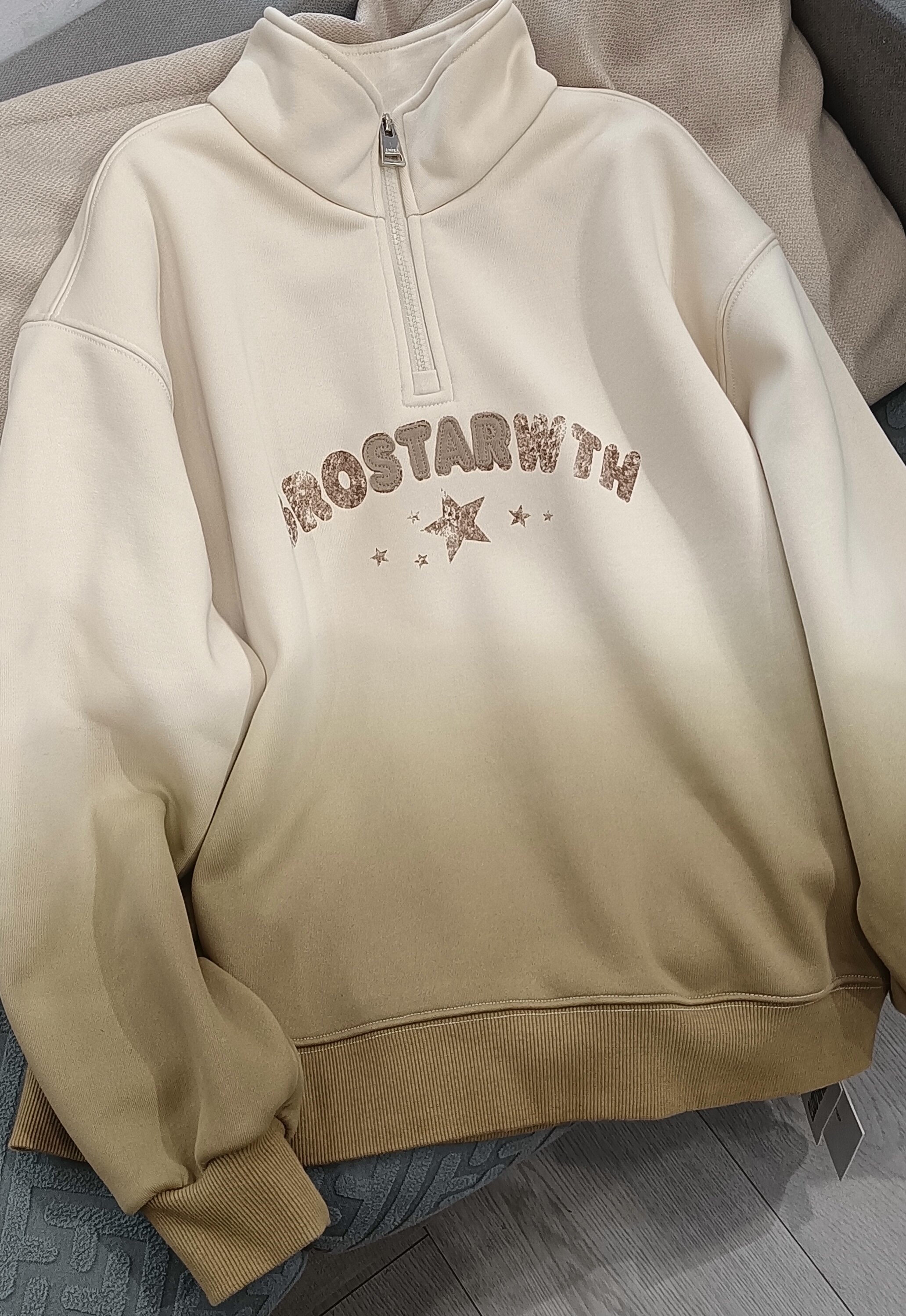 女童卫衣冬季2025新款加绒加厚洋气中大童儿童初中生半拉链上衣厚